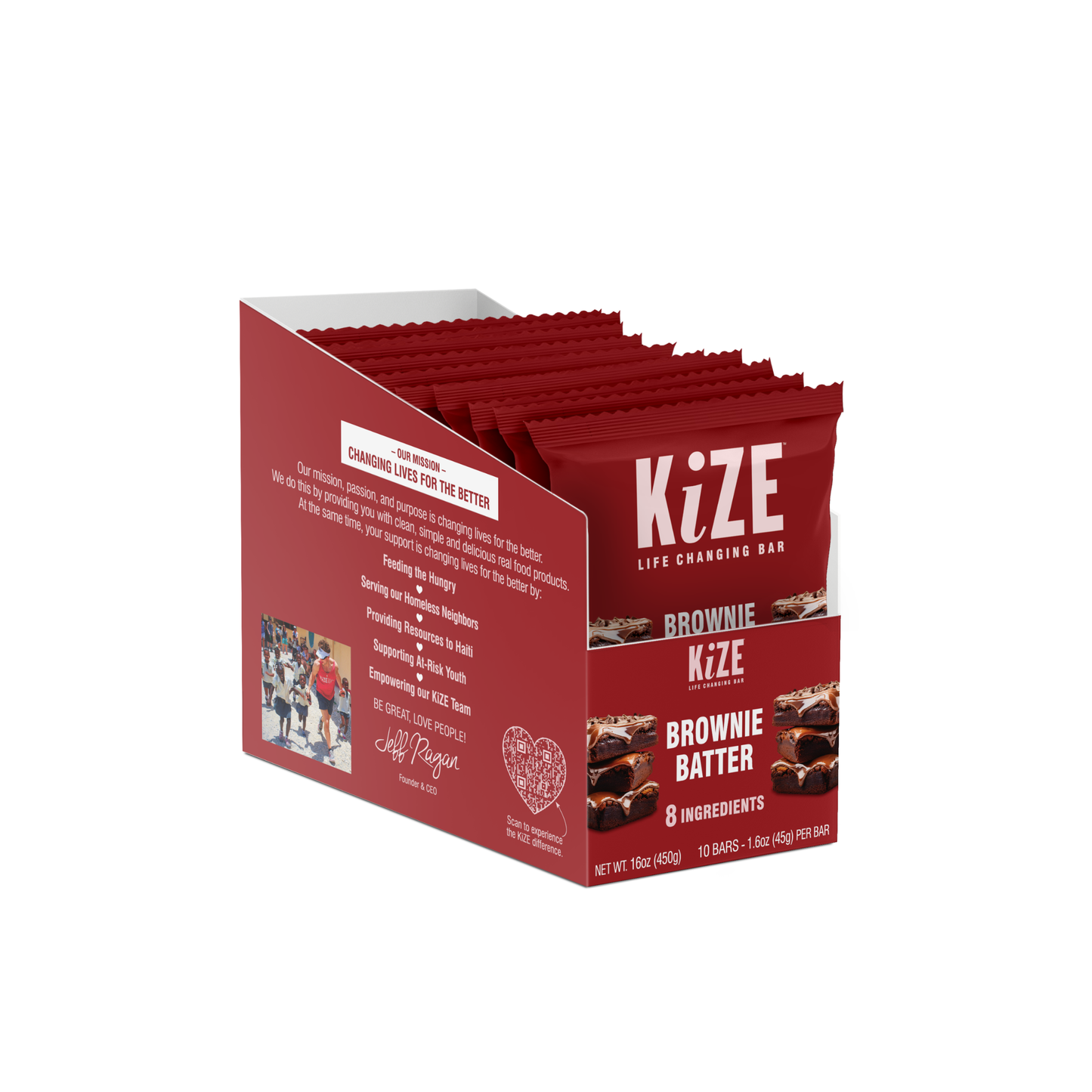 Brownie Batter, Protein Snack Bar, 1.5oz, 10ct